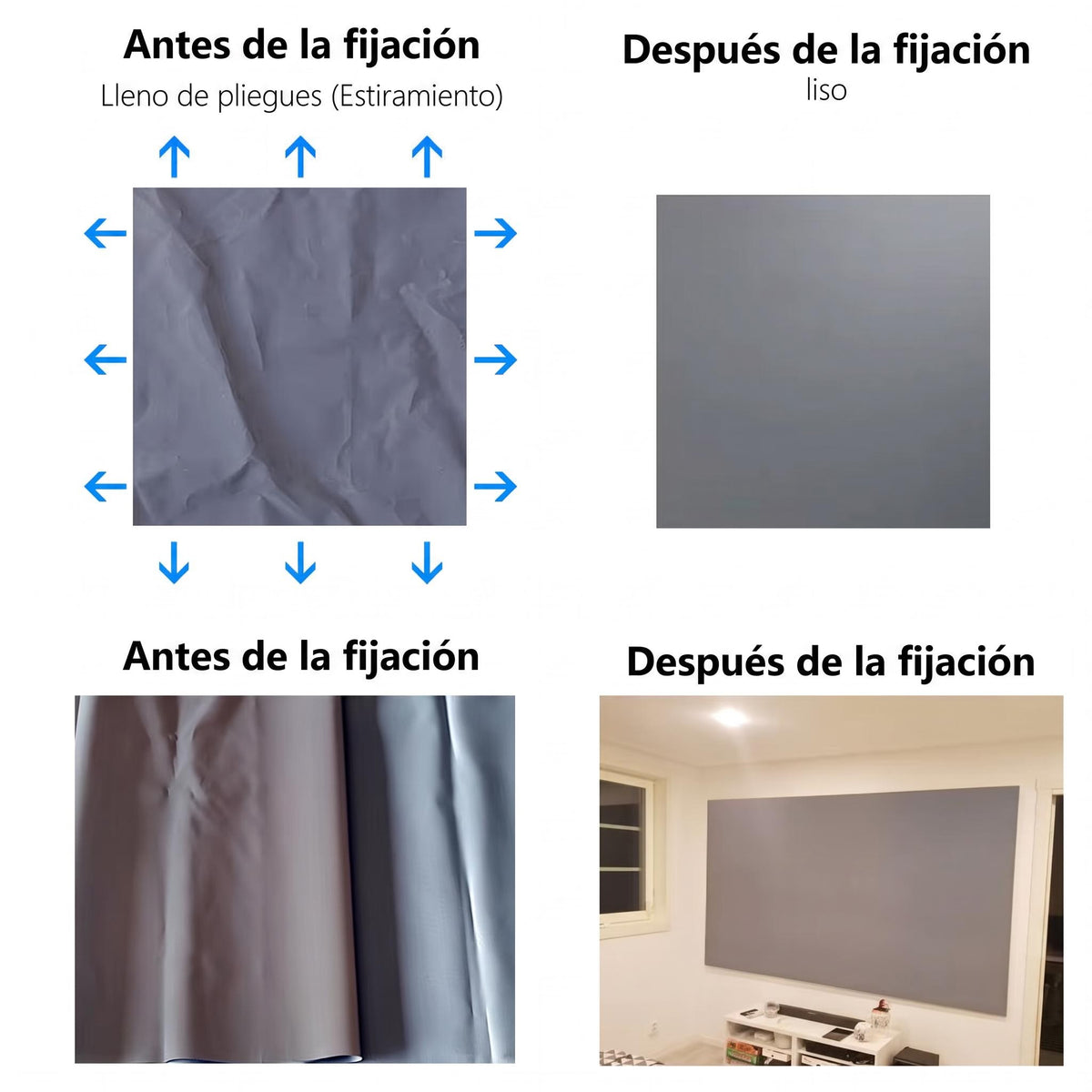 Pantalla de proyector plegable 100"/120"